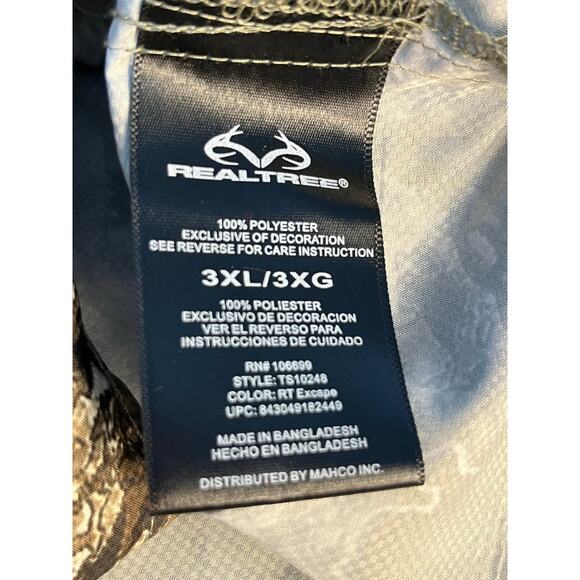 Realtree Camo Shirt 3X Back Vints Hunting Fishing Performance Gorpcore - Picture 7 of 7